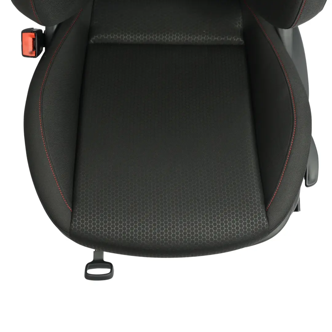 Seat Ibiza FR IV 5D Vordersitz Sport Beheizt Stoff Titanium Schwarz Rot Links - SKU 6P0881805AR-1 - Teilenummer 6P0881805AR