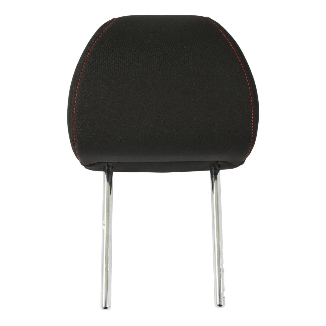 Seat Ibiza 6J Appuie-Tête Avant Gauche Droite Tissu Noir Coutures Rouges - SKU 6J0881921B - Numéro de pièce 6J0881921B