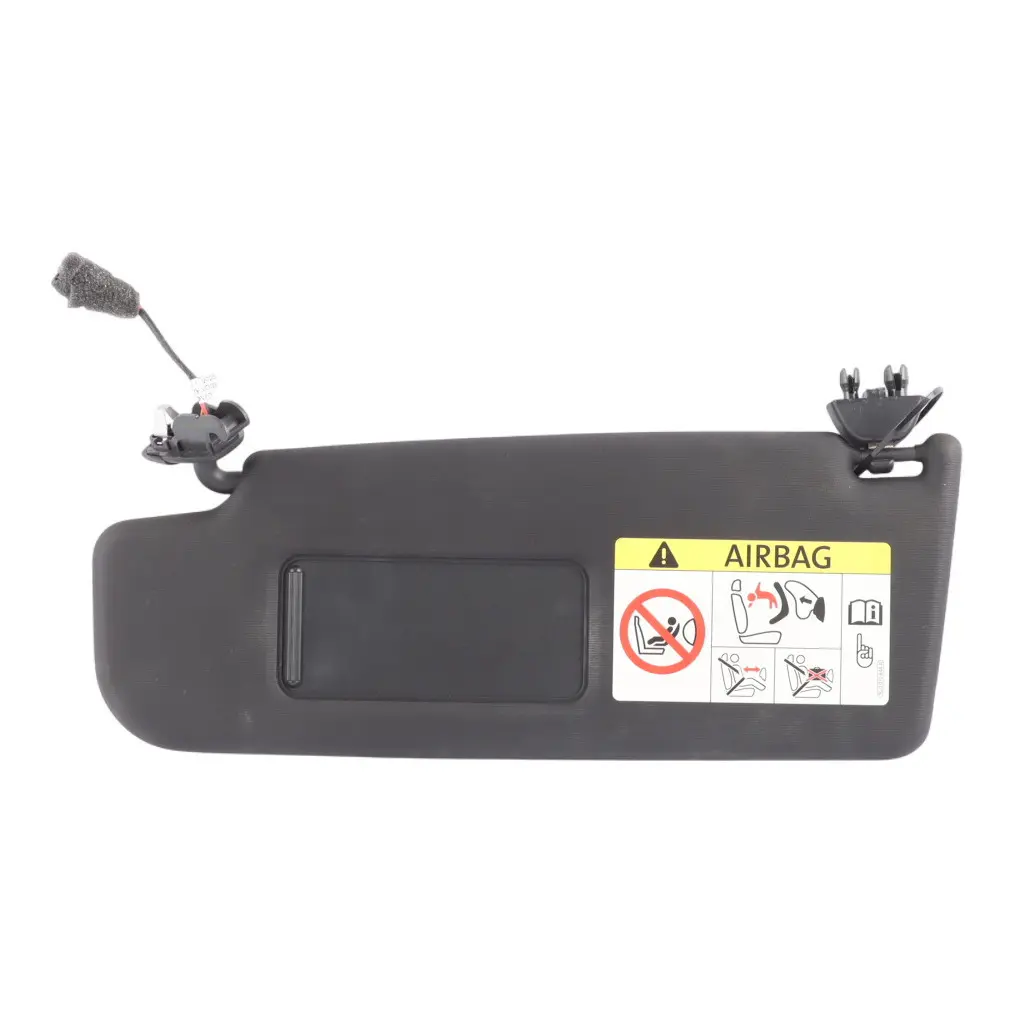 Sun Visor Left N/S Iluminated Mirror Black to Volkswagen VW Polo 6R with Part number 6R0857551N Volkswagen VW Polo 6R Sun Visor Left N/S Iluminated Mirror Black - SKU 6R0857551N-1 - Part number 6R0857551N