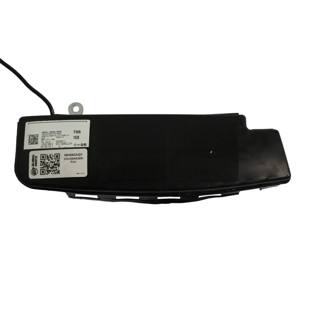 Poduszka Powietrzna Fotela Prawy Przód Airbag do Volkswagen Polo 6R o numerze 6R0880242C Volkswagen Polo 6R Poduszka Powietrzna Fotela Prawy Przód Airbag - SKU 6R0880242C - Numer Części 6R0880242C