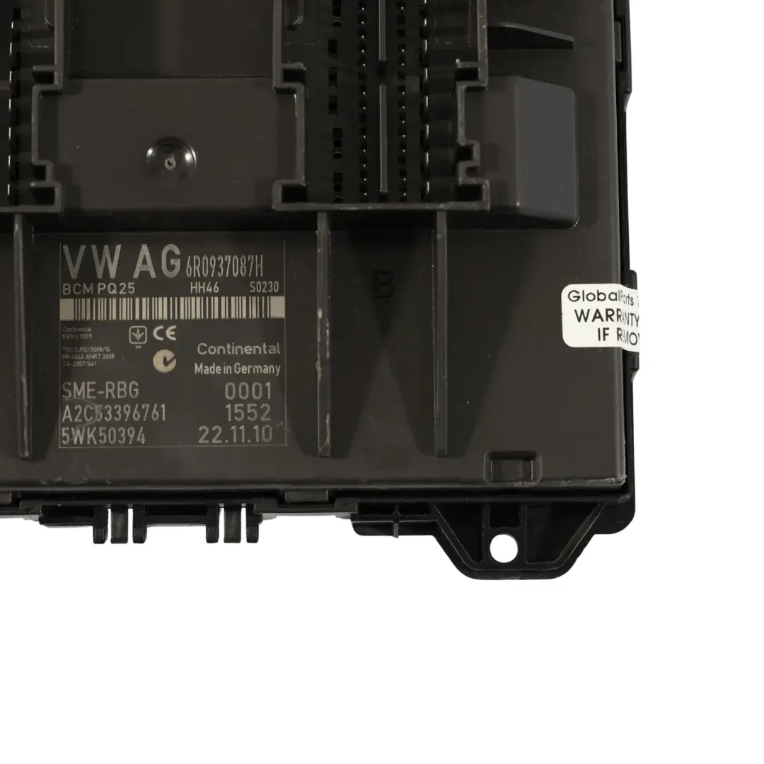VW Polo 6R Seat Ibiza 6J Karosserie Komfort Steuergerät BCM - SKU 6R0937087H - Teilenummer 6R0937087H