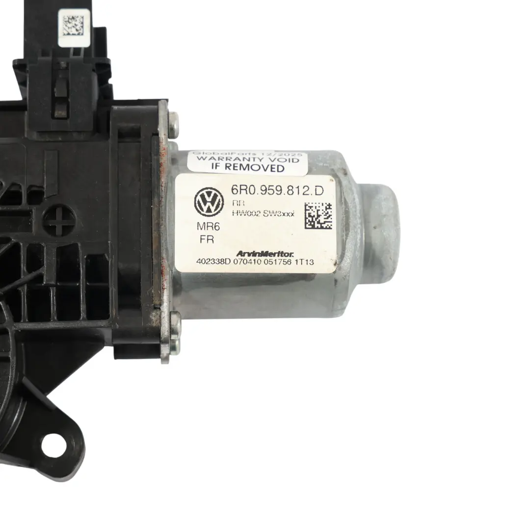 6J VW Amarok 2H Motor Elevalunas Puerta Trasera Derecha para Seat Ibiza con número de pieza 6R0959812D Seat Ibiza 6J VW Amarok 2H Motor Elevalunas Puerta Trasera Derecha - SKU 6R0959812D - Número de pieza 6R0959812D