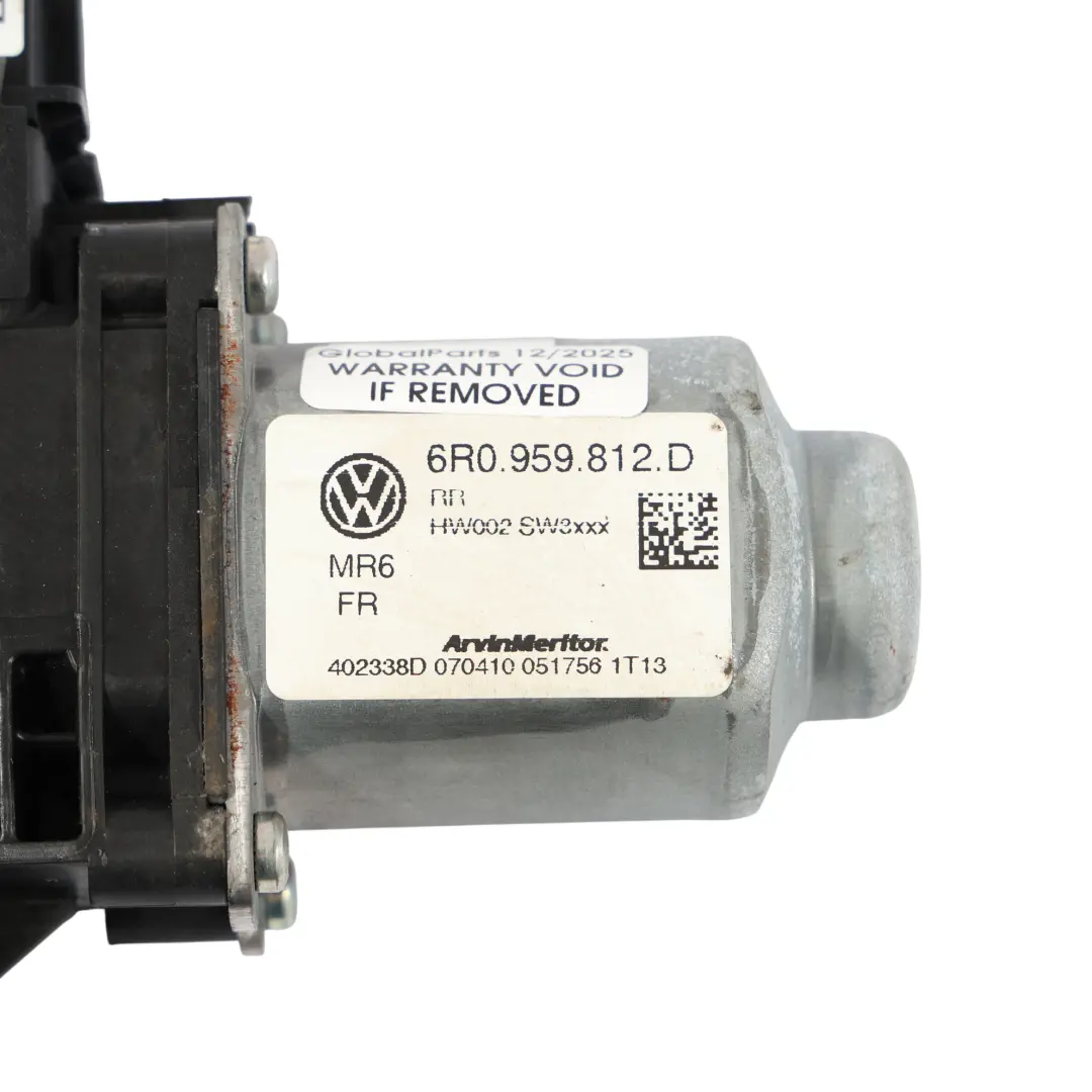 Seat Ibiza 6J VW Amarok 2H Silniczek Podnośnika Szyby Prawy Tył - SKU 6R0959812D - Numer Części 6R0959812D
