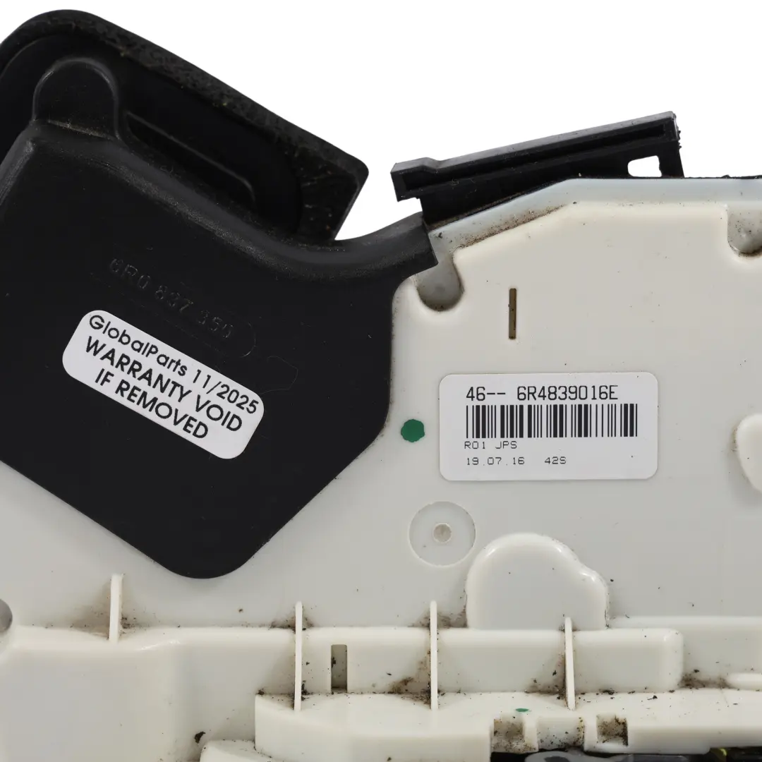 Volkswagen Polo Mk5 6R Zamek Drzwi Tylny Prawy Tył - SKU 6R4839016E - Numer Części 6R4839016E