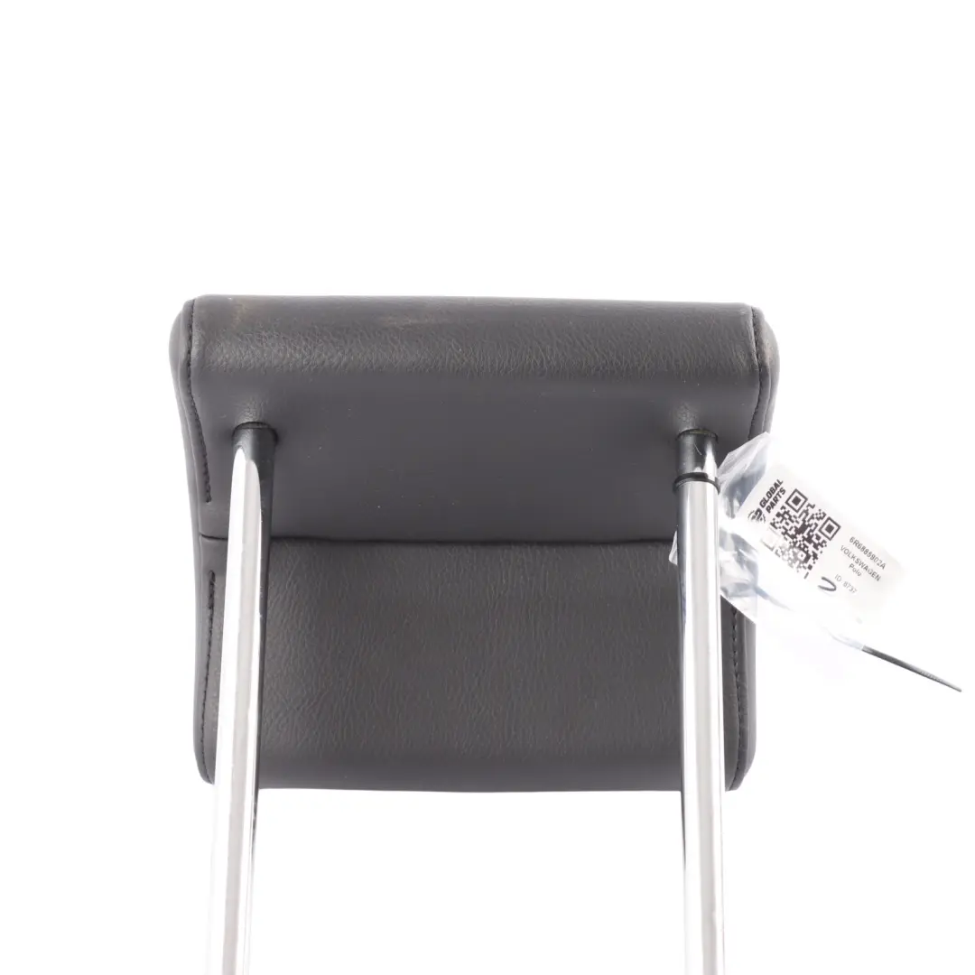 Headrest Centre Middle Interior Black Leather to Volkswagen VW Polo 6R Rear Seat with Part number 6R6885902A Volkswagen VW Polo 6R Rear Seat Headrest Centre Middle Interior Black Leather - SKU 6R6885902A - Part number 6R6885902A