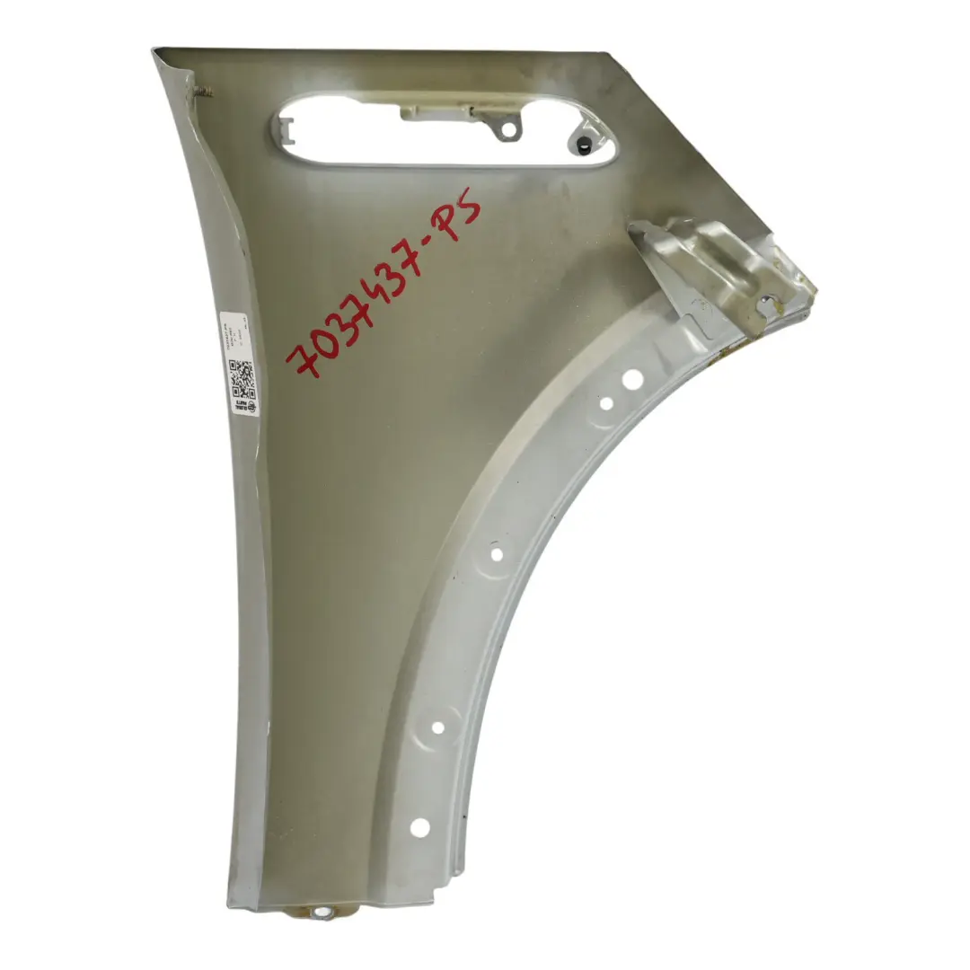Błotnik Lewy Przedni Pure Silver Srebrny Metalik - 900 do Mini R50 R52 R53 o numerze 7037437 Mini R50 R52 R53 Błotnik Lewy Przedni Pure Silver Srebrny Metalik - 900 - SKU 7037437-PS - Numer Części 7037437