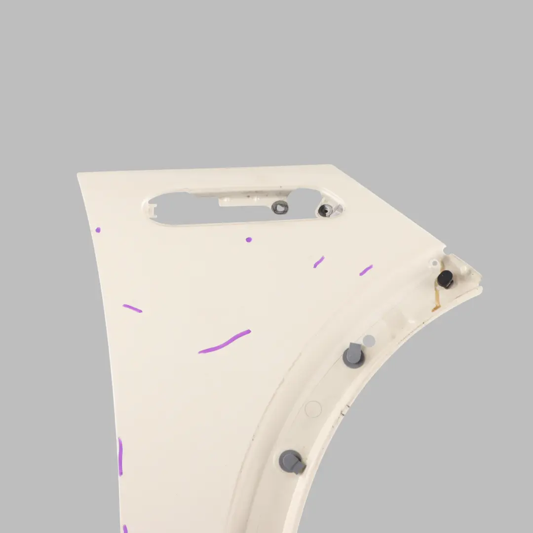 Side Panel Front Right O/S Wing Fender Pepper White - 850 to Mini R50 R52 R53 with Part number 7037438 Mini R50 R52 R53 Side Panel Front Right O/S Wing Fender Pepper White - 850 - SKU 7037438-PW2 - Part number 7037438