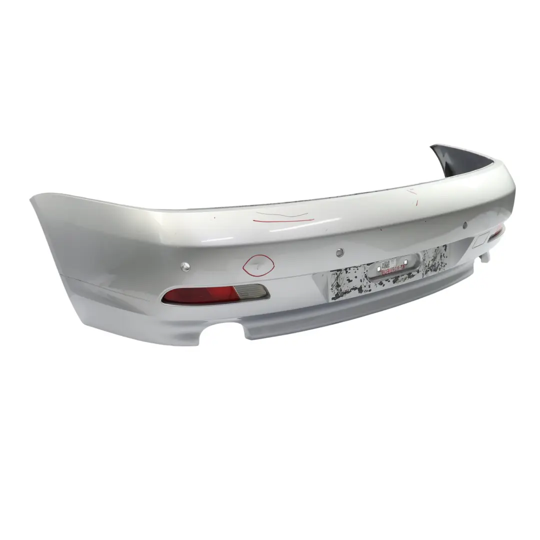 BMW E63 E64 Rear Bumper PDC Trim Panel Cover Titansilber Titan Silver - 354 - SKU 7078428-TS - Part number 7078428