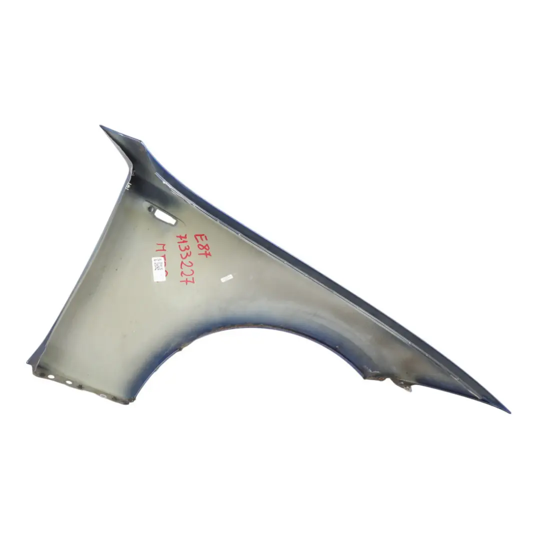 Panneau latéral aile avant gauche Montegoblau Blue - A51 pour BMW E81 E87 à propos du numéro de pièce 7133227 BMW E81 E87 Panneau latéral aile avant gauche Montegoblau Blue - A51 - SKU 7133227-MTB - Numéro de pièce 7133227