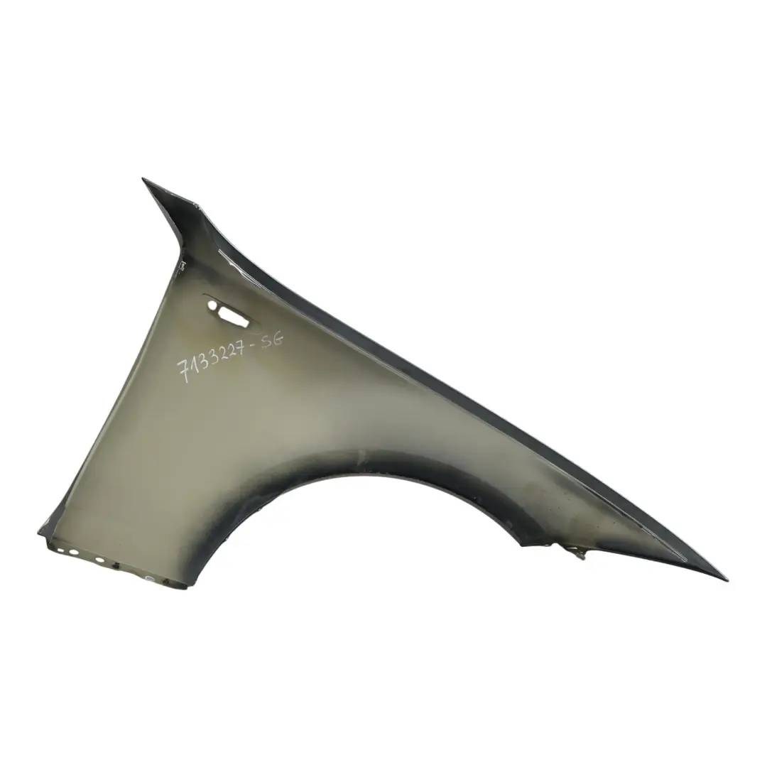 BMW E81 E87 Side Panel Wing Fender Front Left N/S Sparkling Graphite - A22 - SKU 7133227-SG - Part number 7133227