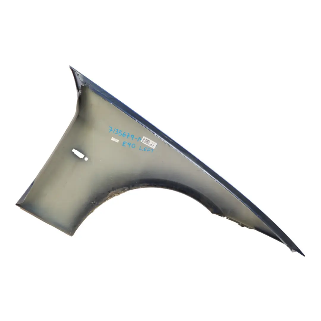 BMW E90 E91 Side Panel Fender Wing Front Left N/S Montegoblau Blue - A51 - SKU 7135679-MTB1 - Part number 7135679