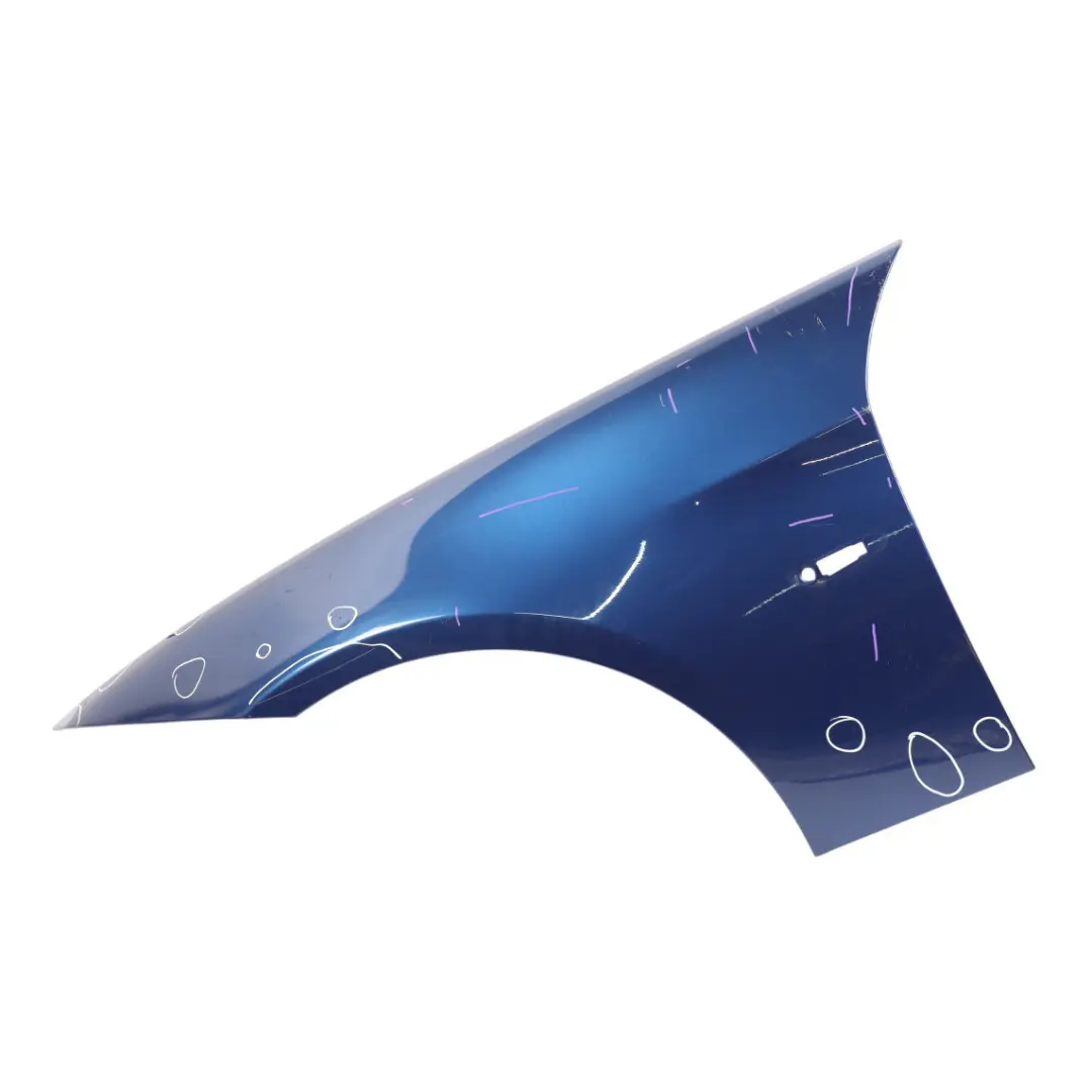 BMW E90 E91 Side Panel Fender Wing Front Left N/S Montegoblau Blue - A51 - SKU 7135679-MTB1 - Part number 7135679