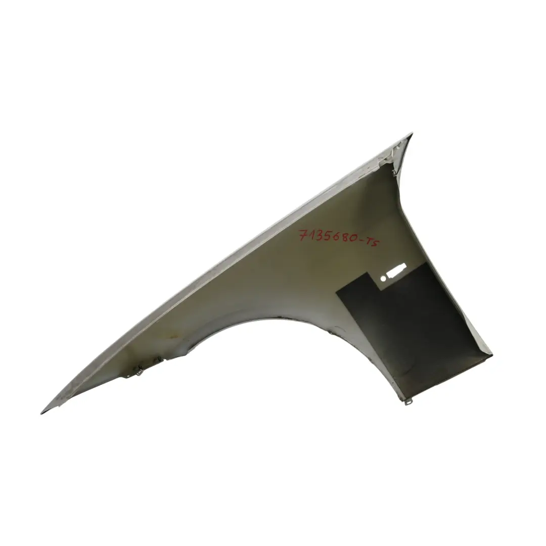 BMW E90 E91 Panel Lateral Guardabarros Delantera Derecha Titansilber Plata - 354 - SKU 7135680-TS - Número de pieza 7135680