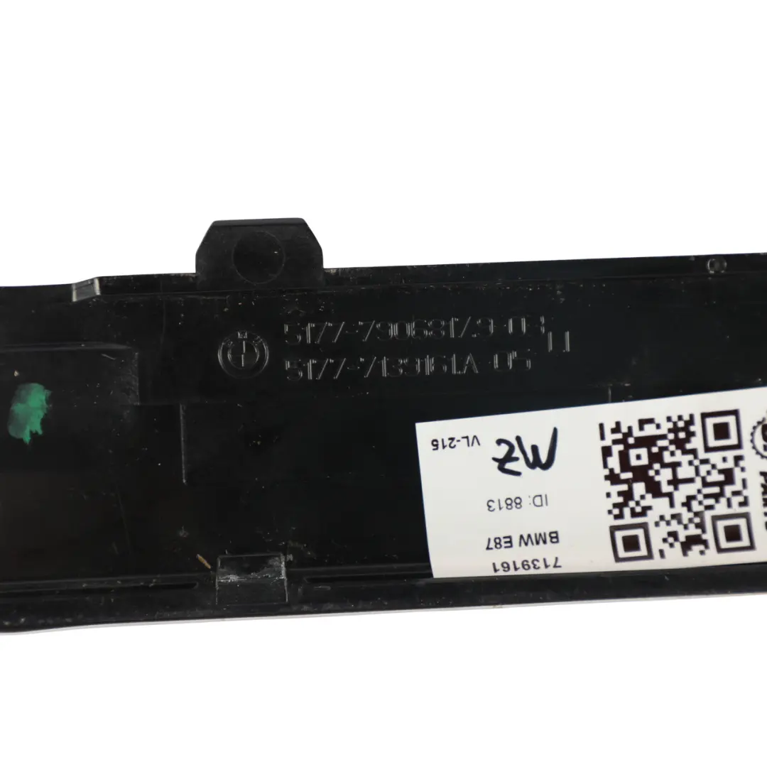 Entrance Step Plate M Sport Exterior Trim Strip Front Left N/S to BMW E87 with Part number 7139161 BMW E87 Entrance Step Plate M Sport Exterior Trim Strip Front Left N/S - SKU 7139161 - Part number 7139161