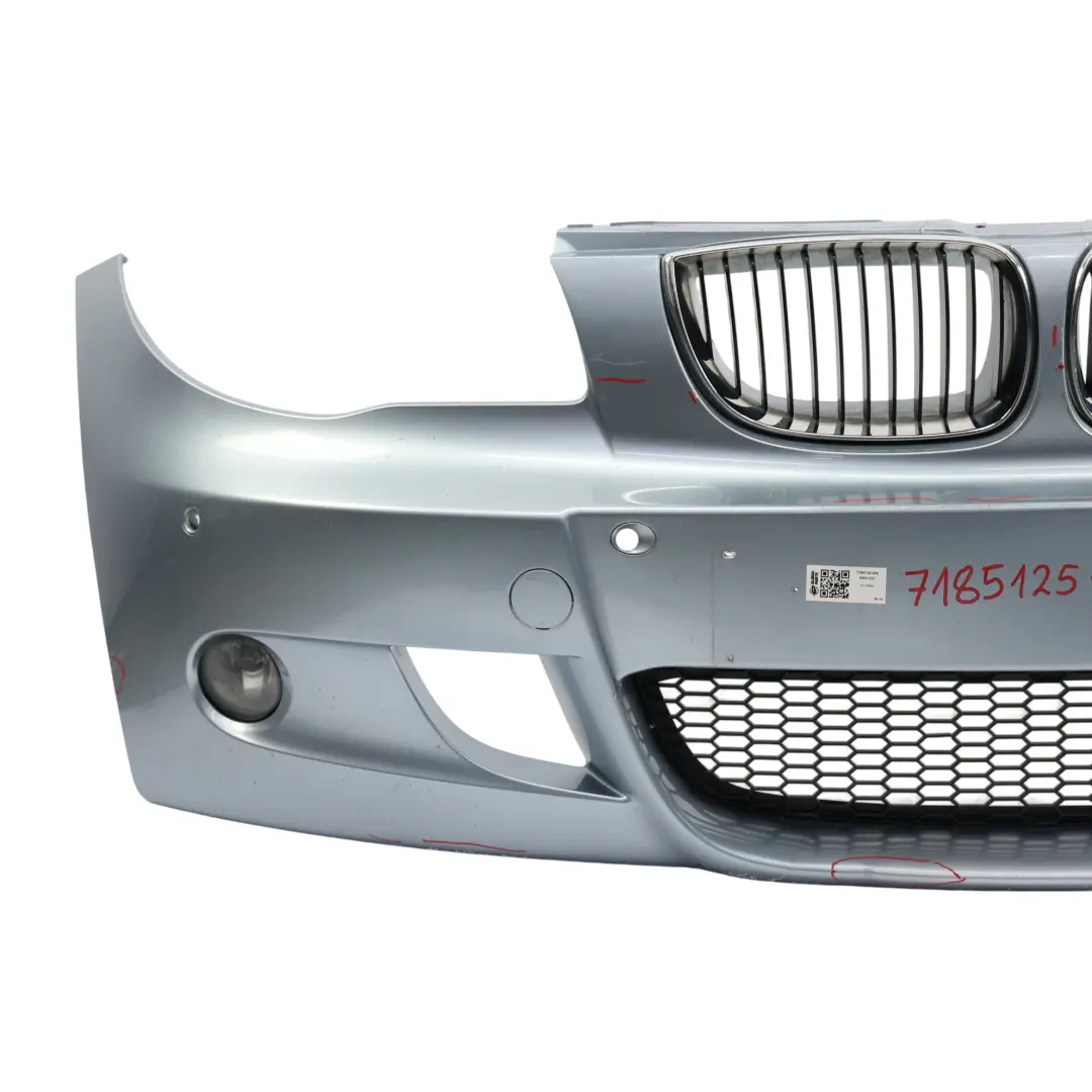 BMW E81 E87 LCI Front Bumper Trim PDC Bluewater Blue Metallic - 896 - SKU 7185125-WB - Part number 7185125