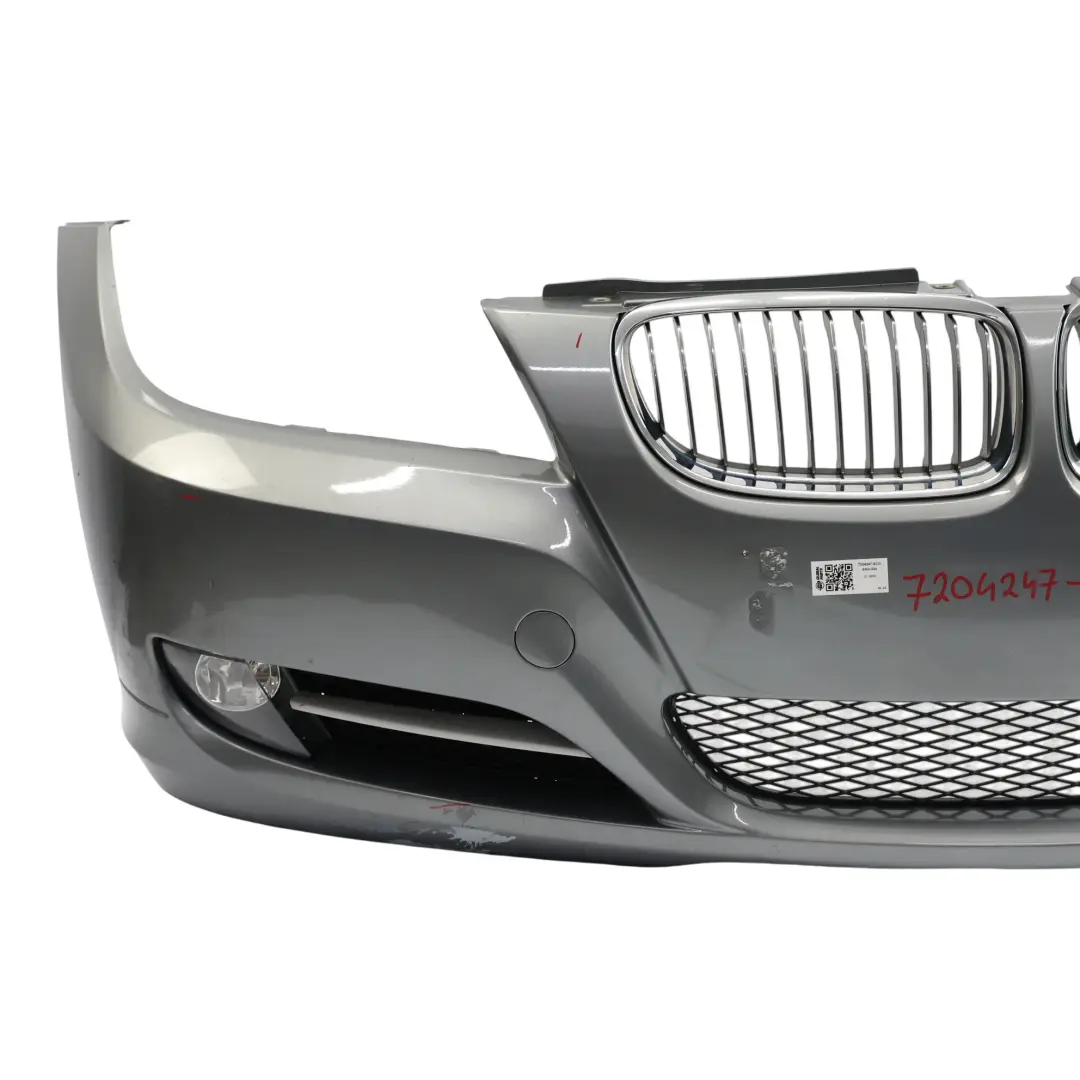 BMW E90 E91 LCI Zderzak Przedni Spacegrau Szary Metalik - A52 - SKU 7204247-SCG - Numer Części 7204247