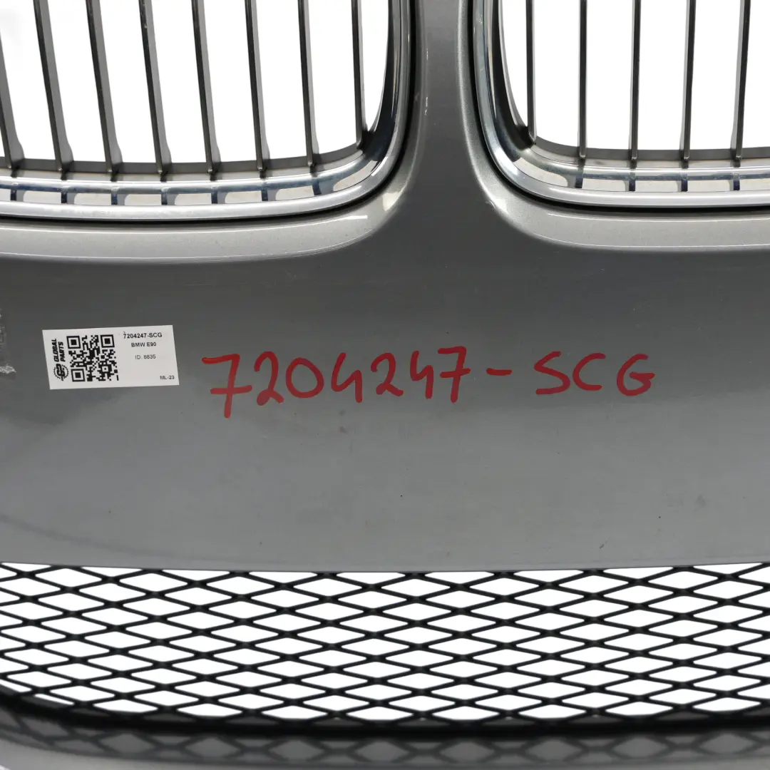 Zderzak Przedni Spacegrau Szary Metalik - A52 do BMW E90 E91 LCI o numerze 7204247 BMW E90 E91 LCI Zderzak Przedni Spacegrau Szary Metalik - A52 - SKU 7204247-SCG - Numer Części 7204247