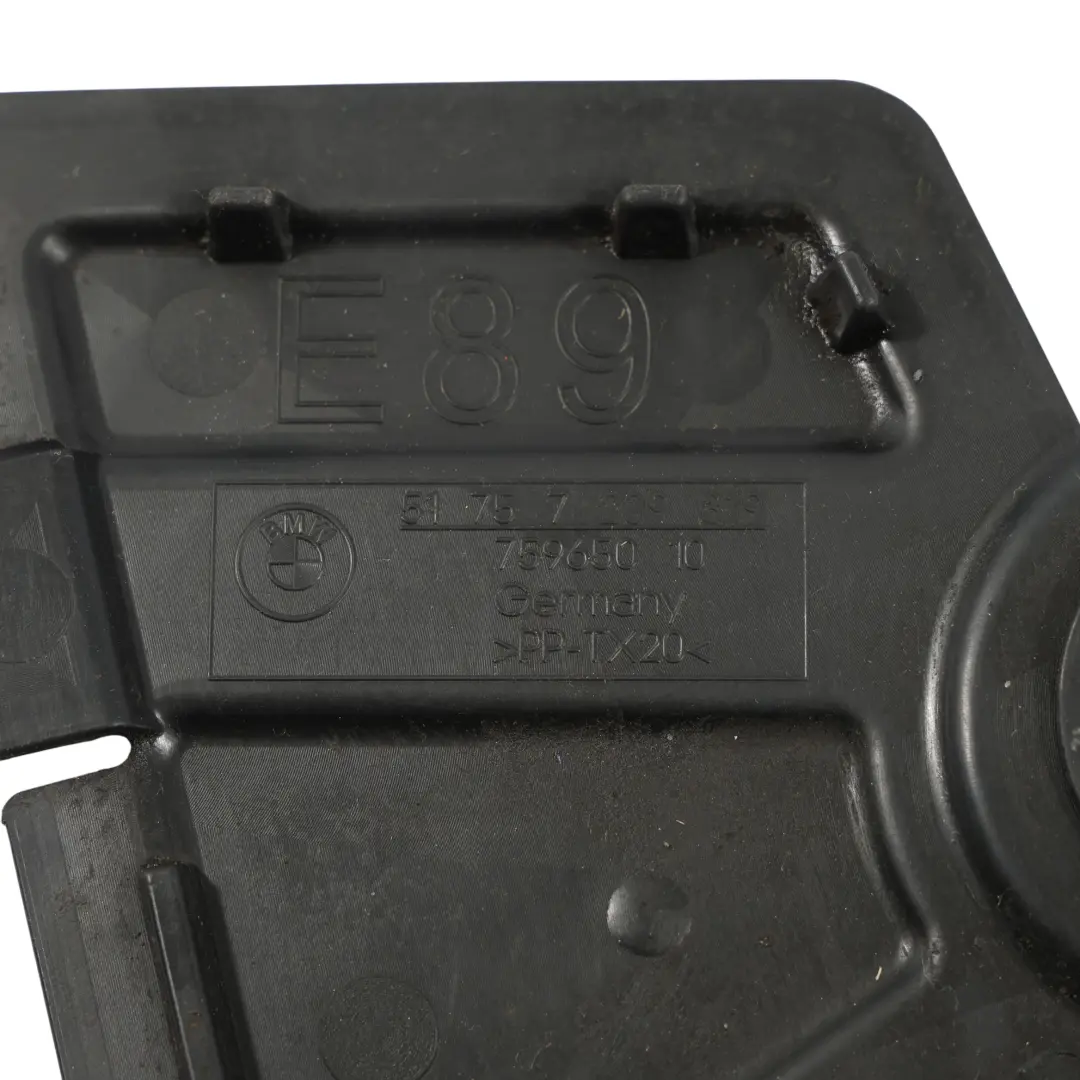 BMW Z4 E89 Lower Bottom Engine Compartment Screening Cover Trim - SKU 7209819 - Part number 7209819