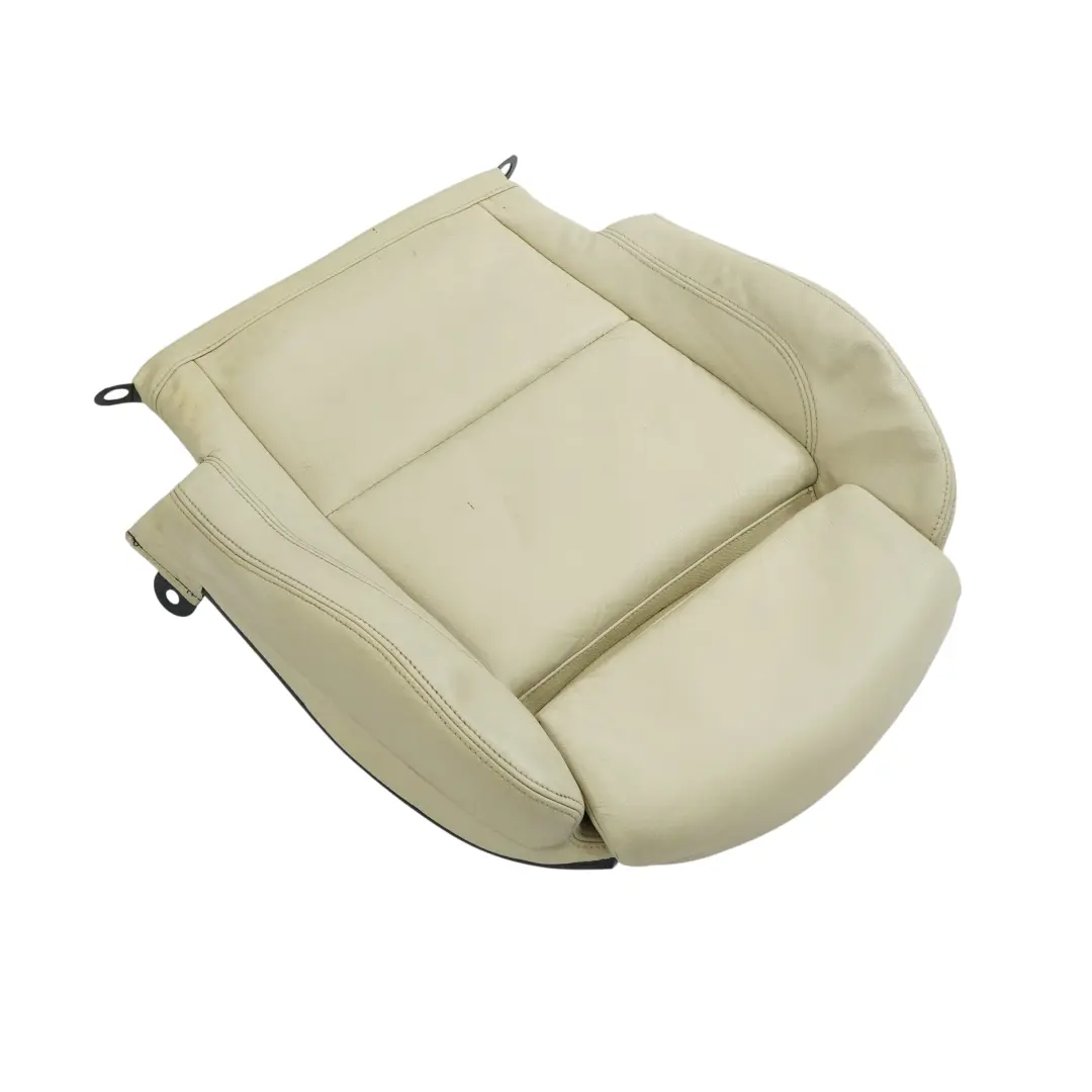 Front Right Sport Seat O/S Cover Leather Cream Beige to BMW E93 Convertible with Part number 7253568 BMW E93 Convertible Front Right Sport Seat O/S Cover Leather Cream Beige - SKU 7253568 - Part number 7253568