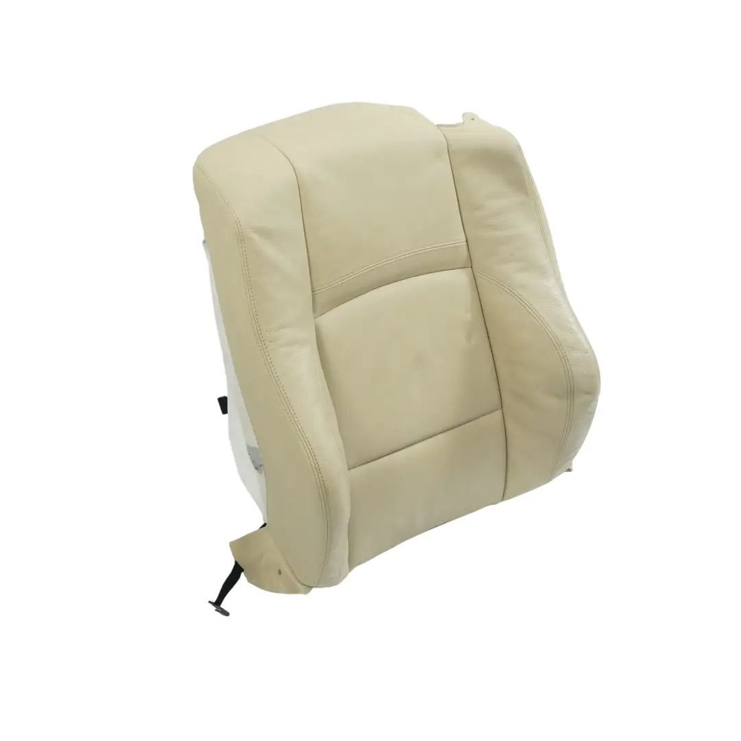 BMW E93 Sitzbezug Vorne Links Beheizt Creme Beige Leder Rückenlehne - SKU 7253639 - Teilenummer 7253639