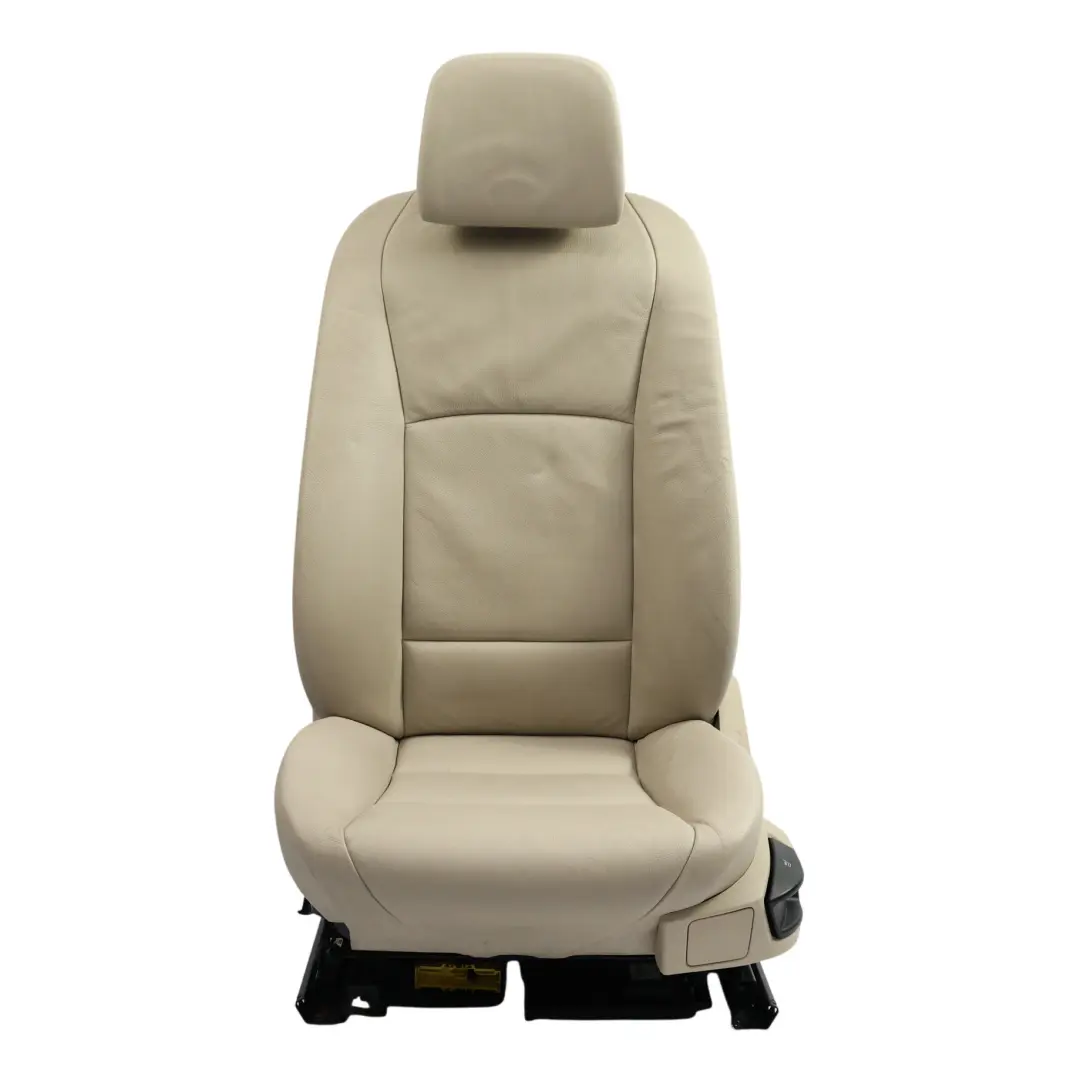 BMW F10 F11 Front Seat Heated Leather Dakota Oyster Interior Left N/S - SKU 7260500-7 - Part number 7260500