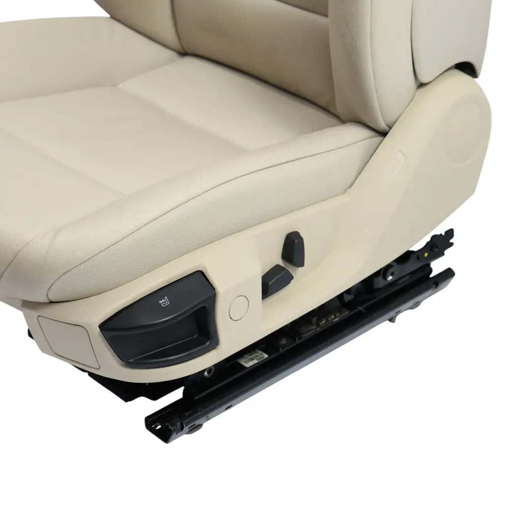 BMW F10 F11 Front Seat Heated Leather Dakota Oyster Interior Left N/S - SKU 7260500-7 - Part number 7260500