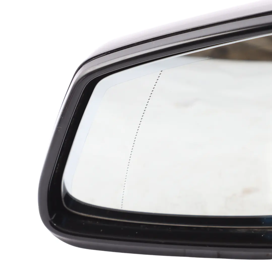 BMW F01 Door Wing Mirror Heated Electric Auto Dip Left N/S Black Sapphire - 475 - SKU RHD-7282163-BS - Part number 7282163