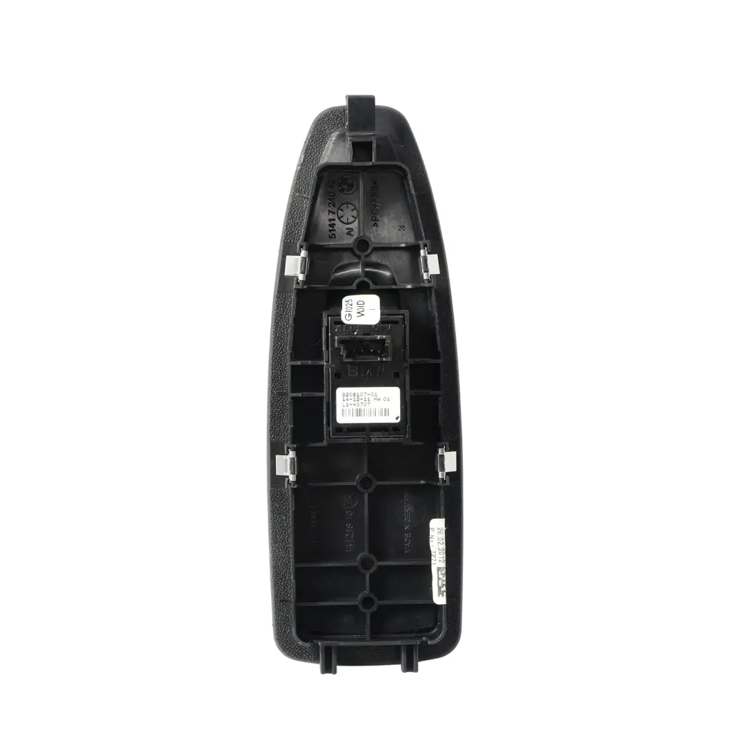 BMW F20 F20N LCI F30 Elevalunas Interruptor Panel De Control Botón Negro - SKU 7283835-2 - Número de pieza 7283835