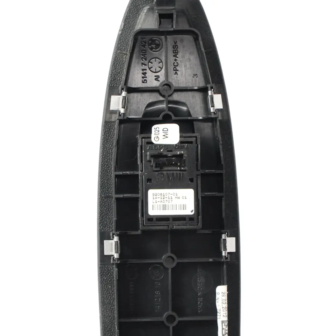 BMW F20 F20N LCI F30 Elevalunas Interruptor Panel De Control Botón Negro - SKU 7283835-2 - Número de pieza 7283835