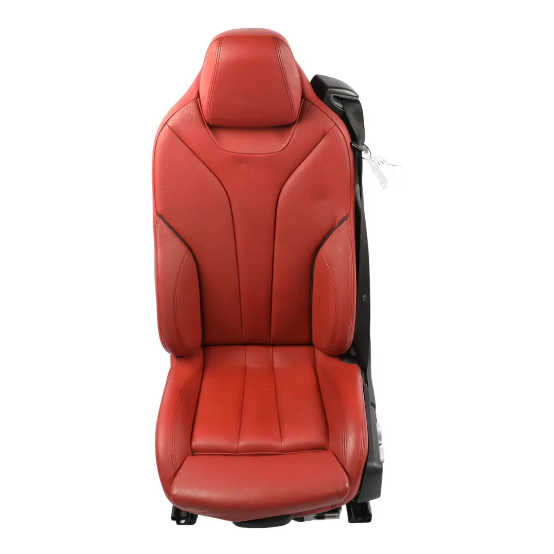 BMW F33 Sport Red Korallrot Leather Interior Front Left N/S Seat Heated Memory - SKU 7327669 - Part number 7327669
