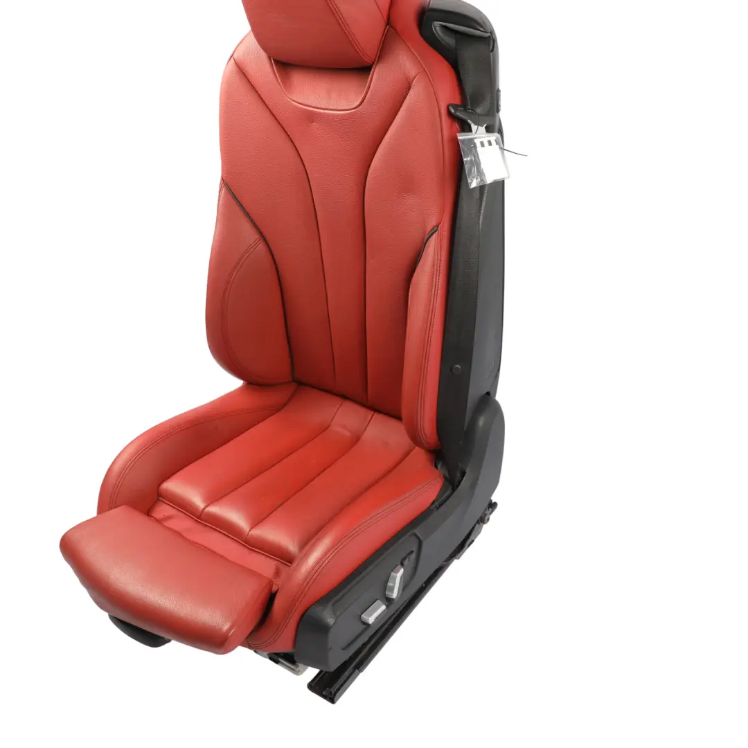 BMW F33 Sport Red Korallrot Leather Interior Front Left N/S Seat Heated Memory - SKU 7327669 - Part number 7327669