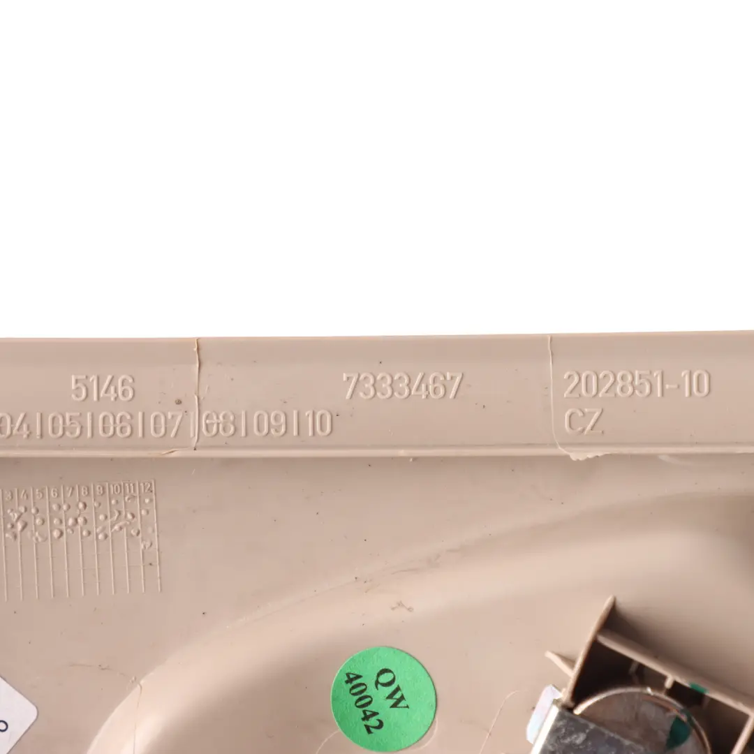 Gancio Appendiabiti Posteriore Tetto Interno Oyster Sinistro per BMW X1 F48 con numero di parte 7378631 BMW X1 F48 Gancio Appendiabiti Posteriore Tetto Interno Oyster Sinistro - SKU 7333467 - Numero di parte 7378631