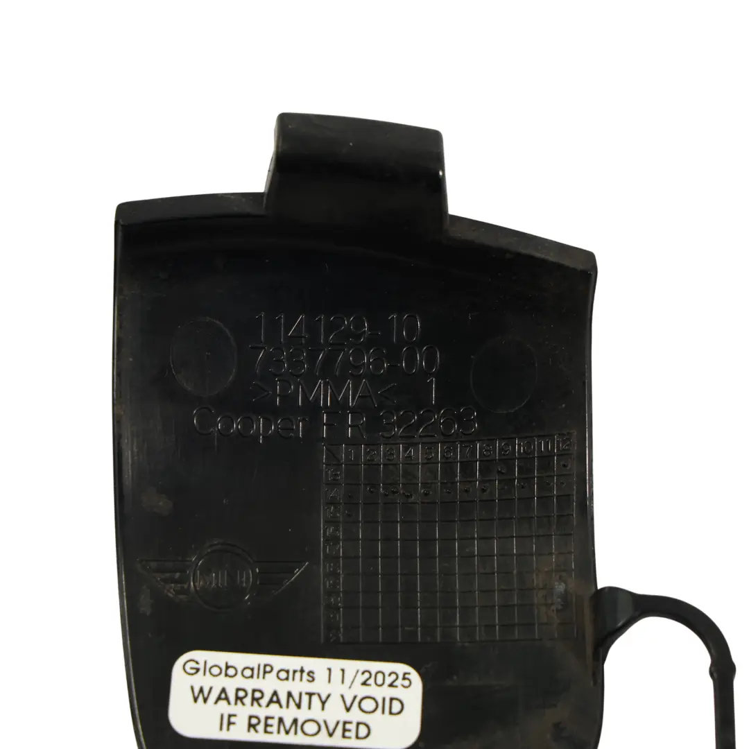 Mini F55 F56 Parachoques Delantero Ojo De Remolque Tapa Gancho Negro - SKU 7337796-BLK - Número de pieza 7337796