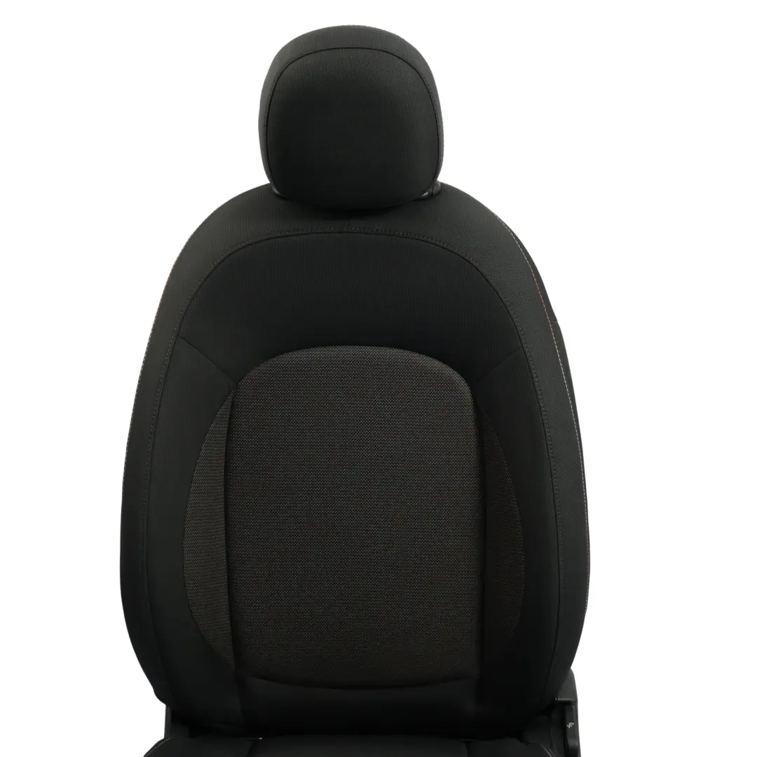 Siège avant gauche tissu Firework / Carbon Black pour Mini Cooper One F56 à propos du numéro de pièce 7340223 Mini Cooper One F56 Siège avant gauche tissu Firework / Carbon Black - SKU 7340223 - Numéro de pièce 7340223