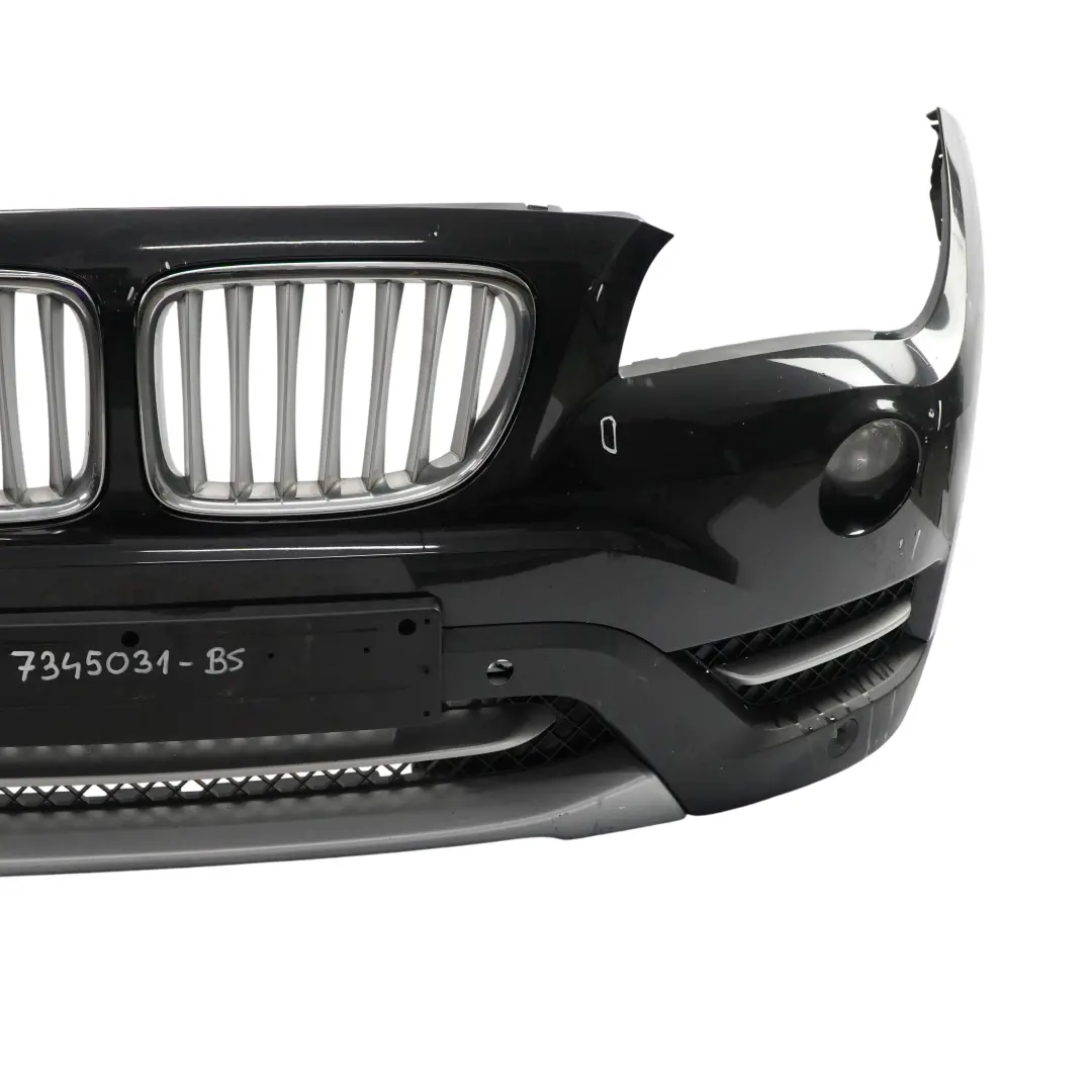 BMW X1 E84 Front Bumper PDC Cover Panel Black Sapphire Metallic - 475 - SKU 7345031-BS - Part number 7345031