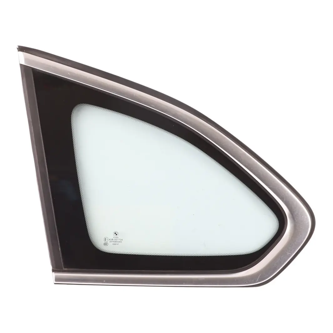  BMX X1 F48 Side Window Glass Fixed AS2 Rear Left N/S Aluminium Trim - SKU 7362243 - Part number 7362243