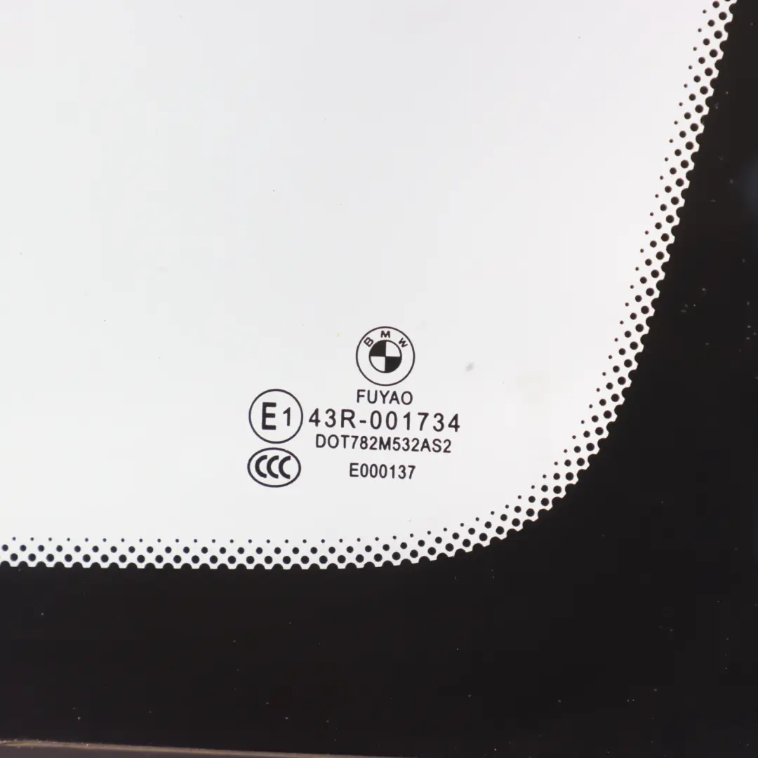 BMW X1 F48 Vetro Fisso Laterale AS2 Posteriore Destro Finitura Alluminio - SKU 7362244 - Numero di parte 7362244