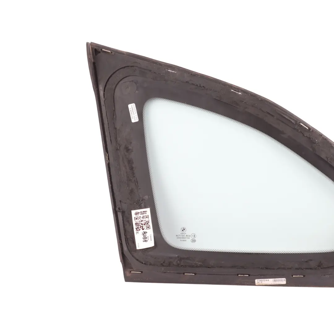 Luna Lateral Fija AS2 Trasera Derecha Moldura Aluminio para BMW X1 F48 con número de pieza 7362244 BMW X1 F48 Luna Lateral Fija AS2 Trasera Derecha Moldura Aluminio - SKU 7362244 - Número de pieza 7362244