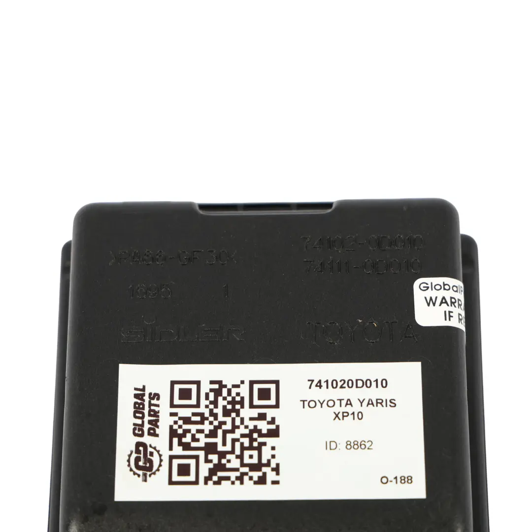 MK1 Cenicero Delantero Consola Central Negro para Toyota Yaris con número de pieza 741020D010 Toyota Yaris MK1 Cenicero Delantero Consola Central Negro - SKU 741020D010 - Número de pieza 741020D010