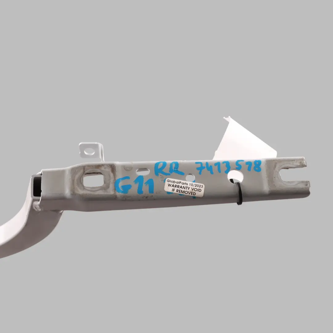 Boot Trunk Lid Tailgate Hinge Rear Right O/S Mineral White - A96 to BMW G11 with Part number 7413518 BMW G11 Boot Trunk Lid Tailgate Hinge Rear Right O/S Mineral White - A96 - SKU 7413518-MW - Part number 7413518