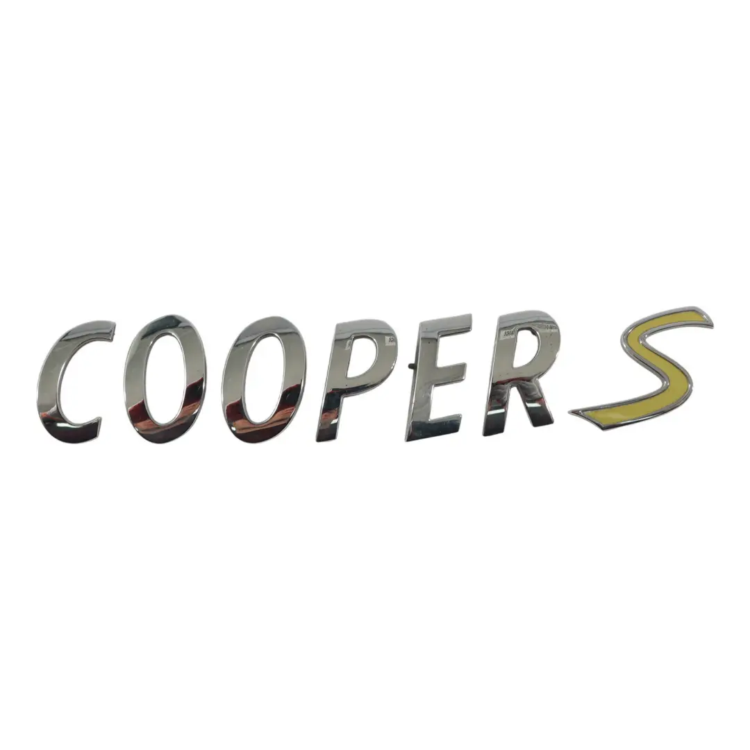 Lettering Emblem Logo COOPER S to Mini F60 F60 LCI PHEV with Part number 7421666 Mini F60 F60 LCI PHEV Lettering Emblem Logo COOPER S - SKU 7421666 - Part number 7421666