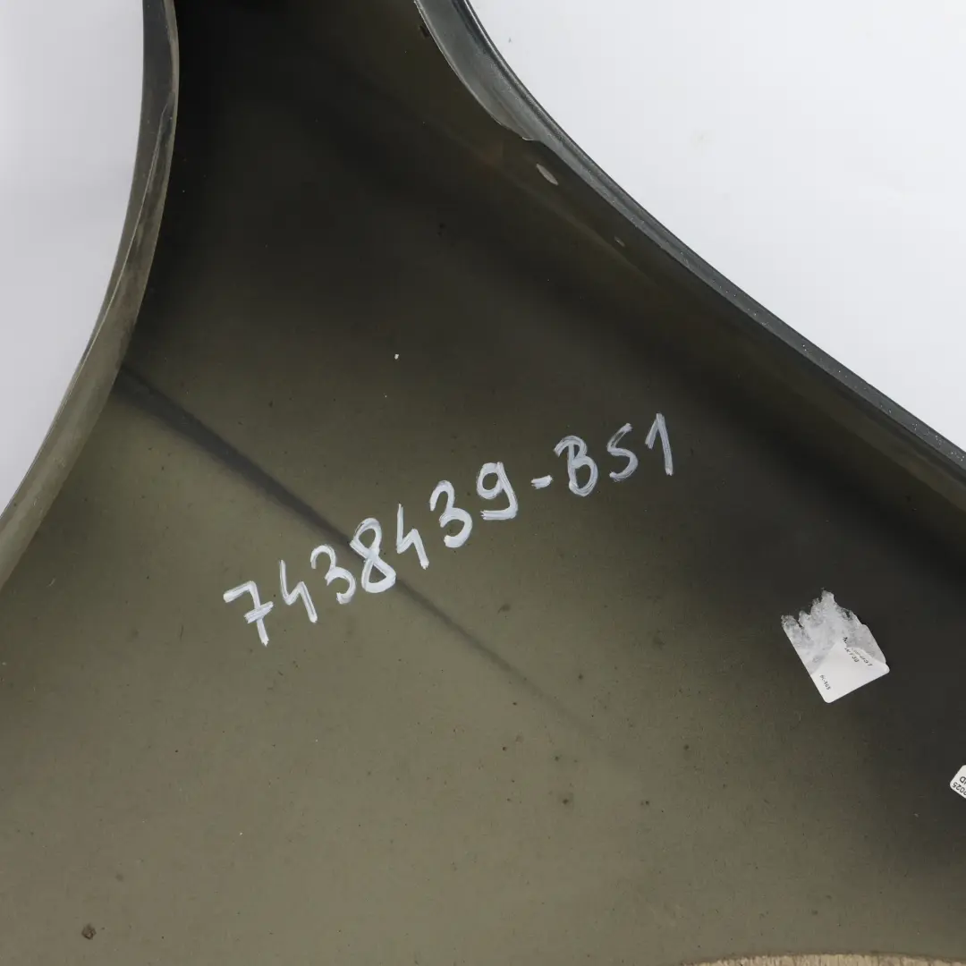 BMW F30 Guardabarros Lateral F31 Delantero Izquierdo Black Sapphire - 475 - SKU 7438439-BS1 - Número de pieza 7438439