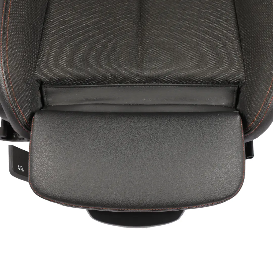 Front Seat Sport Fabric Leather Sensatec Black Orange Right O/S to BMW F40 F44 F45 with Part number 7496342 BMW F40 F44 F45 Front Seat Sport Fabric Leather Sensatec Black Orange Right O/S - SKU 7496342-1 - Part number 7496342