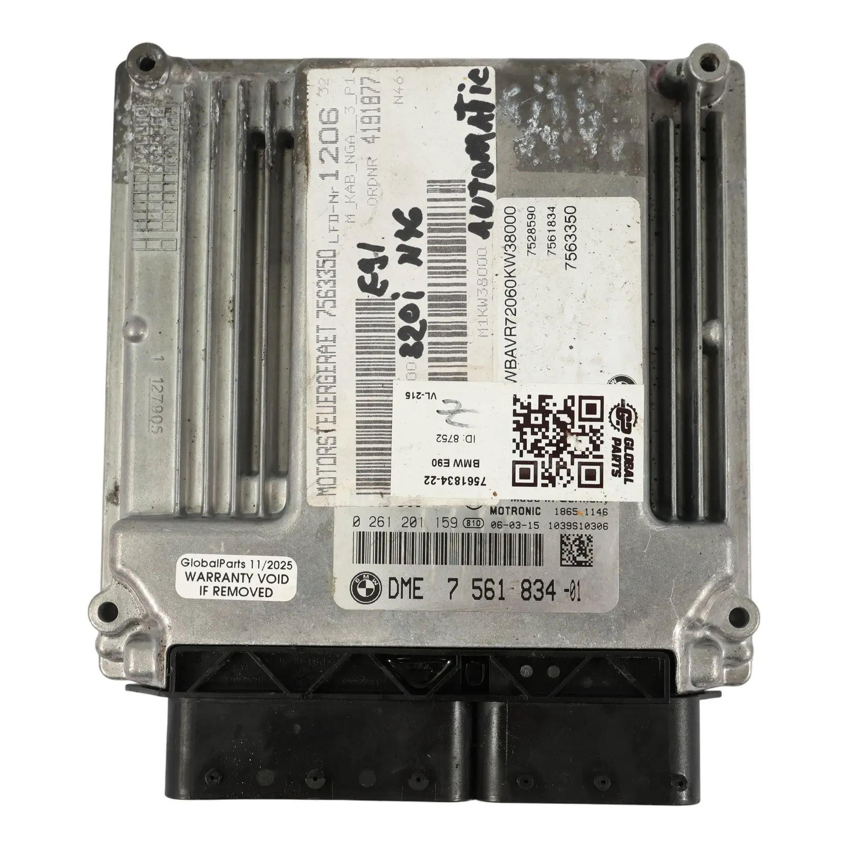 BMW E87 E90 120i 320i N46 150HP Engine Control DME Module 7561834 Automatic