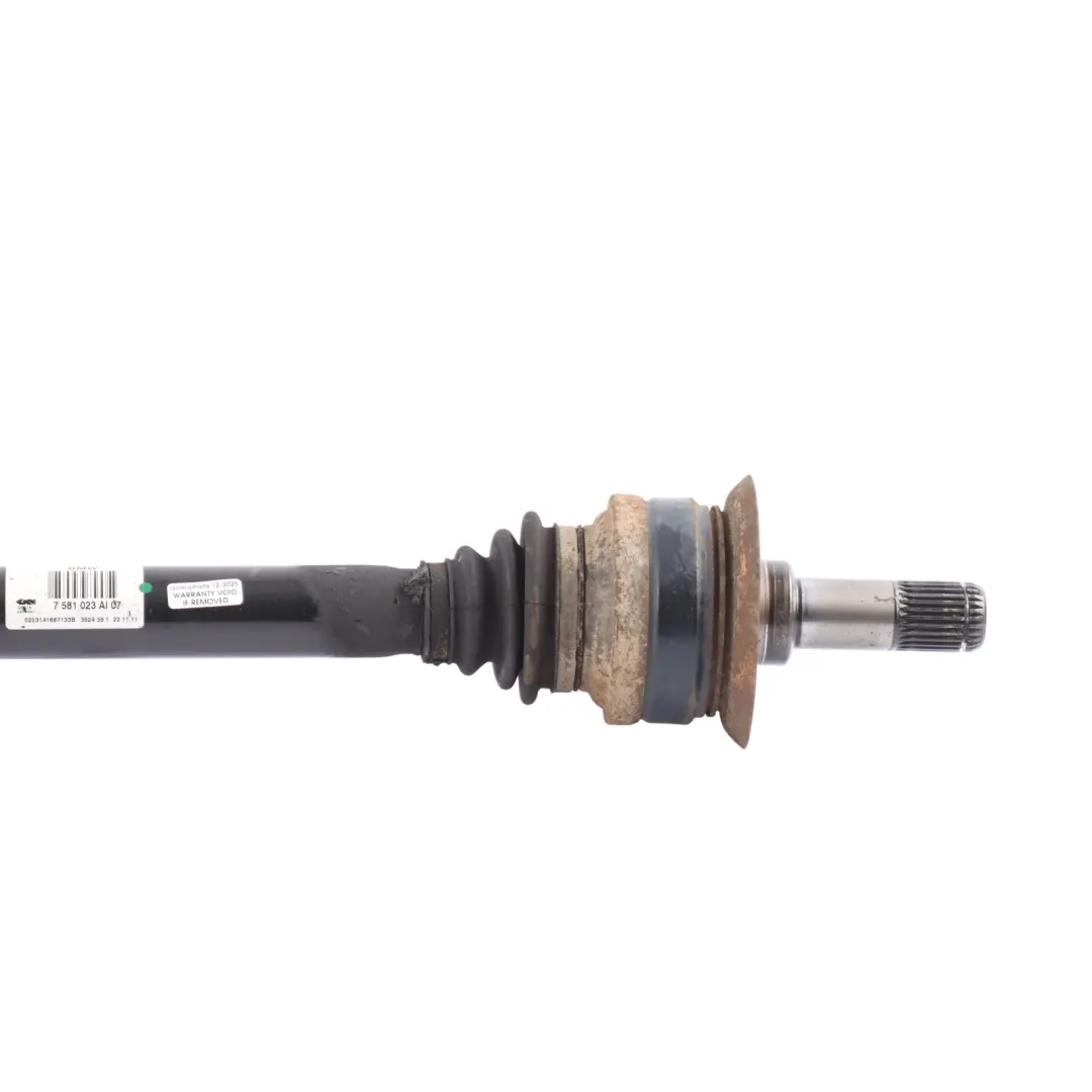 BMW F10 F11 LCI N55 Rear Axle Left O/S Output Drive Shaft Driveshaft - SKU 7581023 - Part number 7581023