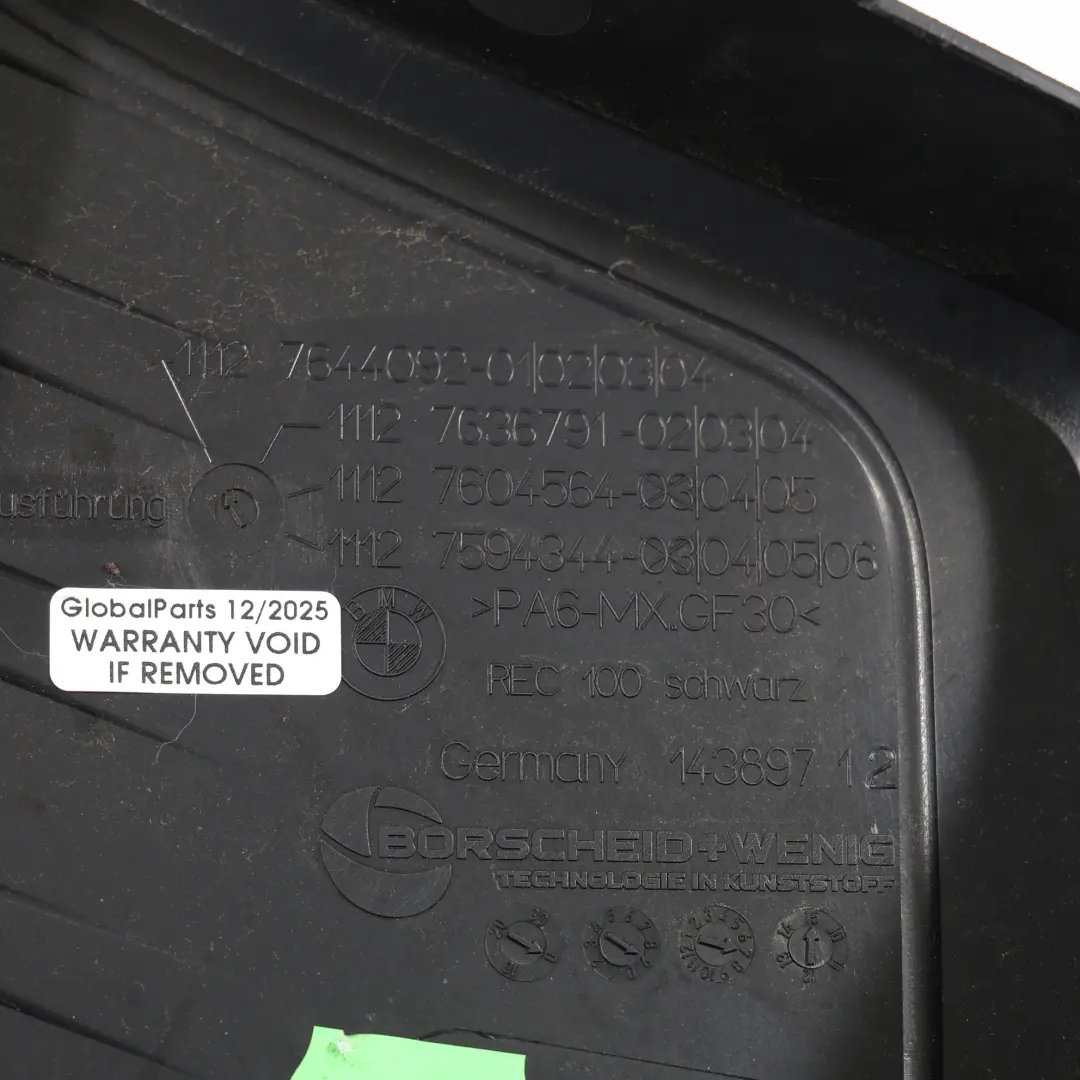 BMW F10 F11 Motor Zündspule Zylinderkopfabdeckung Panel N20 Benzin - SKU 7594344 - Teilenummer 7594344