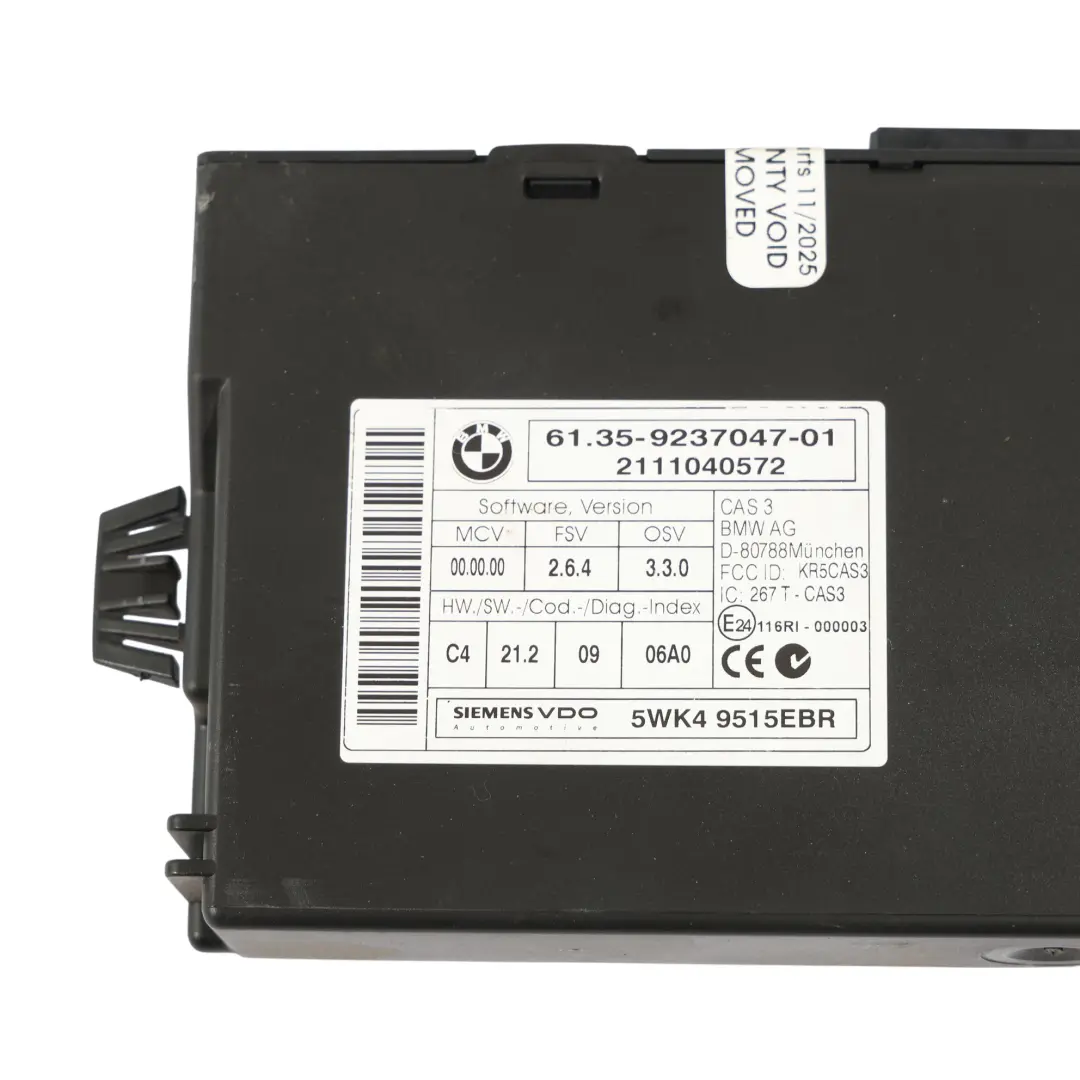 BMW E81 E87 LCI E90 N43 170HP Módulo Control Motor ECU Kit DME Manual - SKU 7621178-11 - Número de pieza 7621178