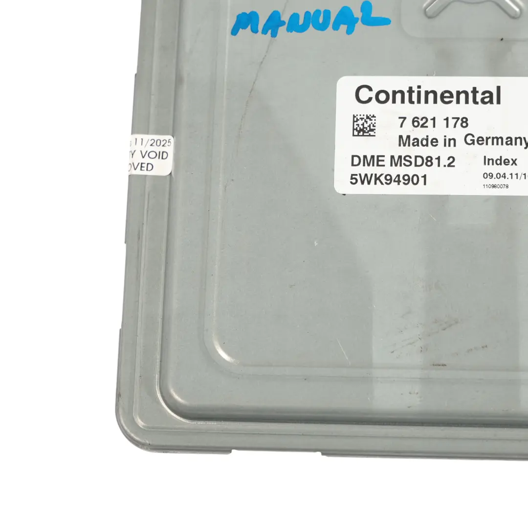 BMW E81 E87 LCI E90 N43 170HP Engine Control Module ECU Kit DME Manual - SKU 7621178-11 - Part number 7621178