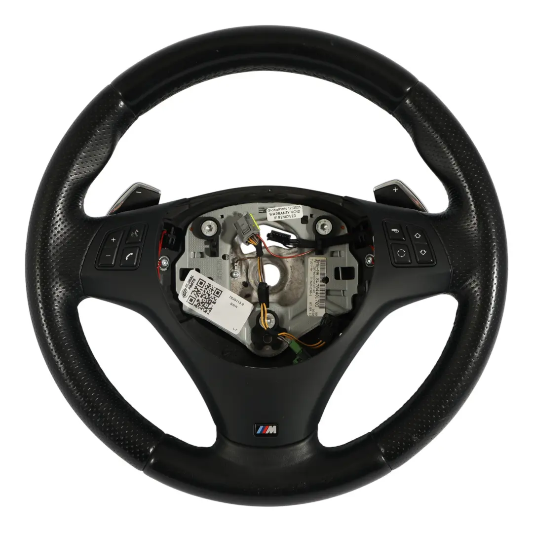 Pelle Nera M-Sport Con Paddle Al Volante per BMW E81 E87 E90 E91 E92 Volante In con numero di parte 7839115 BMW E81 E87 E90 E91 E92 Volante In Pelle Nera M-Sport Con Paddle Al Volante - SKU 7839115-9 - Numero di parte 7839115