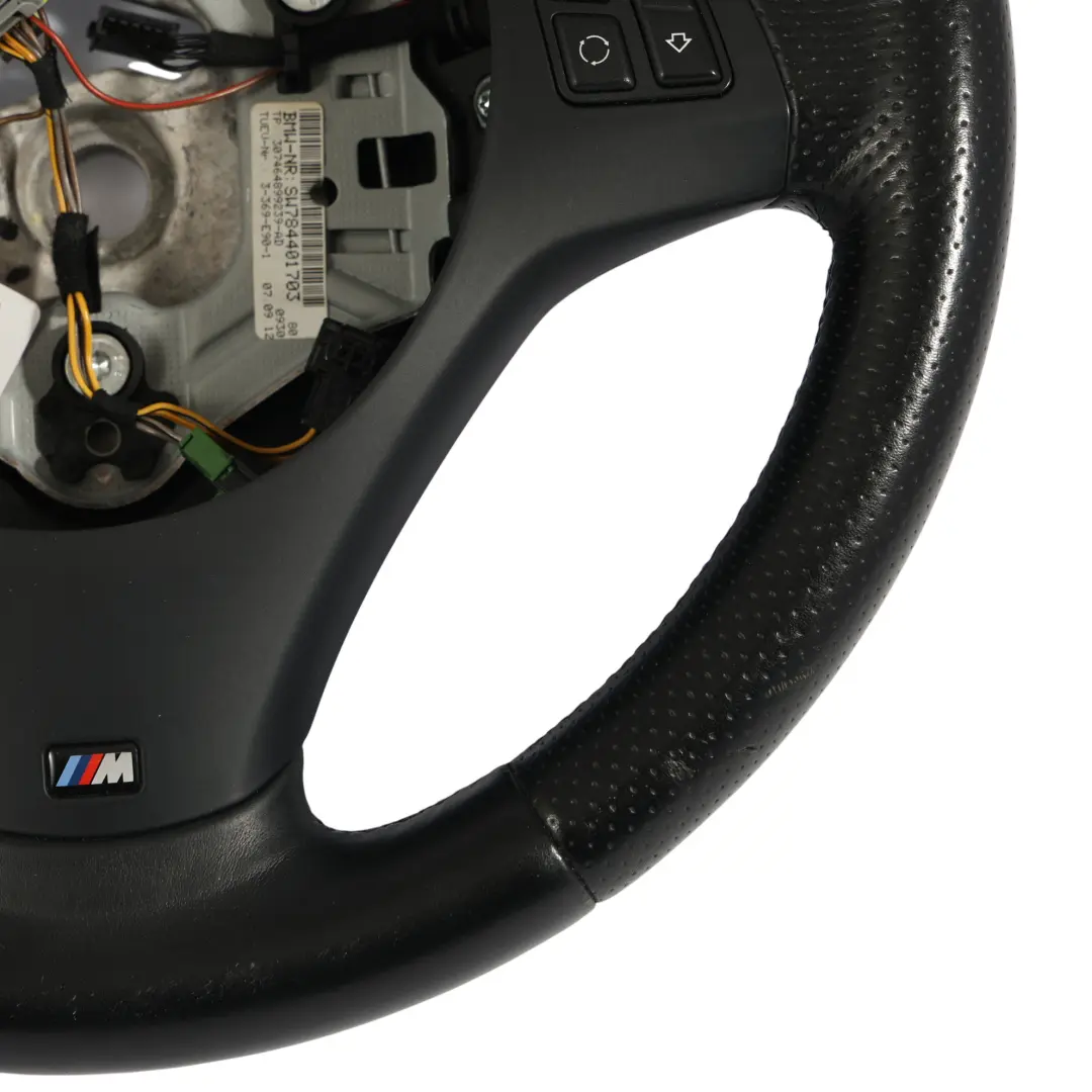 Lenkrad Schwarz Leder M-Sport Dickes Schaltpaddel für BMW E81 E87 E90 E91 E92 mit Teilenummer 7839115 BMW E81 E87 E90 E91 E92 Lenkrad Schwarz Leder M-Sport Dickes Schaltpaddel - SKU 7839115-9 - Teilenummer 7839115